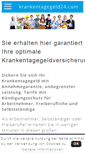 Mobile Screenshot of krankentagegeld24.com