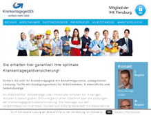Tablet Screenshot of krankentagegeld24.com